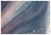 Exposures of Various North Polar Geologic Units