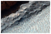 High Albedo Materials in Ganges Chasma