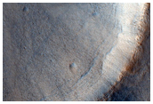 Crater in Acidalia Planitia in MOC Image S04-01376