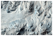 Pits on Fan Surfaces in Mojave Crater