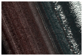 Exposure of North Polar Layered Deposits