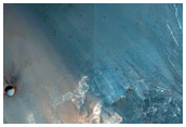 Light-Toned Outcrop on Crater Wall