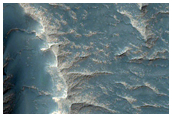 Layered Unit on Floor of Noctis Labyrinthus Trough