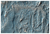 Blocky Flow with Light-Toned Outcrops in Noctis Region