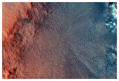 Polar Crater with Summer Ice