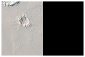 Dusty Shield Volcano in Tharsis Region