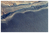 Mass Wasting on Steep North-Polar Boundary Scarp