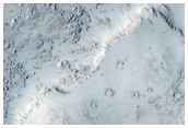 Channelized Lava Flow through a Constriction with Well-Preserved Highstands