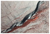 Gullied Crater Wall