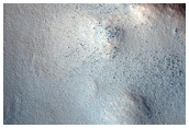 Polar Crater with Summer Ice