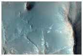 Raised Polygonal Ridges and Light-Toned Material in Syrtis Region