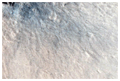 Fresh Crater North of Tharsis Region