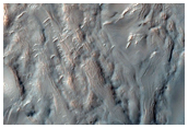 Flow-Like Mound in Equatorial Crater
