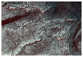Crater in North Polar Dune Field