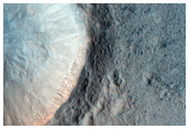 Fresh 1-Kilometer Diameter Crater near Bonestell Crater