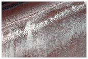 Basal Scarp Exposing Polar Layered Deposits
