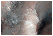 Central Uplift in Baldet Crater