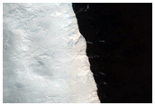 Rim and Ejecta of Very Fresh 7-Kilometer Diameter Crater in Arcadia Region