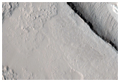 Fracture Cutting Lava Flow East of Olympus Mons