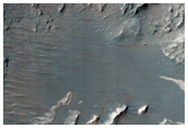 Eastern Edge of Eberswalde Crater Delta in Possible MSL Rover Landing Site