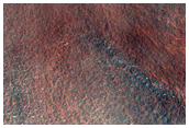 Polar Crater with Summer Ice