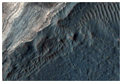 Light-Toned Layered Rock in Ridge in Coprates Chasma