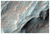 Landslide Associated with Impact on Crater Rim