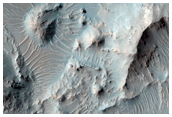 Rocky Central Structure of a Large 40-Kilometer Diameter Crater