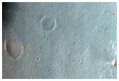 Sinuous Ridges in Eastern Peta Crater