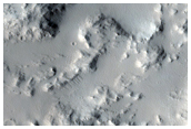 Crater Rim and Layered Ejecta near Kasei Valles