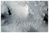 Sinuous Ridges with Possible Fluvial Scroll Bars at Scarp