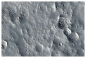 Lobate Flows and Valleys on Northwest Flank of Alba Patera