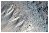 Gullies in Crater