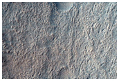 Sinuous Ridges in Crater near Reull Vallis