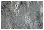 Flows on South Rim of Tooting Crater