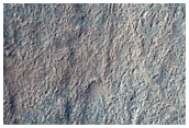 Sinuous Ridges in Crater near Reull Vallis