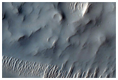 Eastern Portion of Central Uplift Complex of Bakhuysen Crater