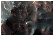 Central Peak of Impact Crater in Terra Sabaea