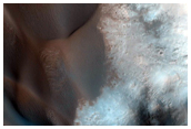 Central Uplift of Crater within Larger Crater