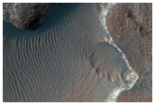 Bedrock Layers Exposed in West Proctor Crater