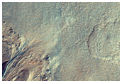 Gullies in Crater
