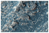 Outcrop of Rhythmic Stratigraphy Southeast of Crommelin Crater