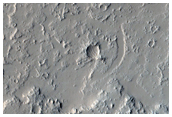 Flows near Shallowed Crater Seen in MOC Image Ab1-04006