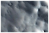 Central Structure of Crater near Tharsis Region