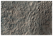 Central Peak of 35-Km Diameter Crater on Rim of Roddenberry Crater
