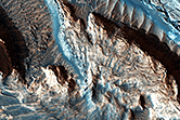 Light-Toned Materials in a Crater