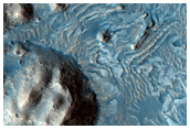 Light-Toned Layers in Crater South of Crommelin Crater