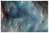 Pebas Crater with Asymmetric Flow-Ejecta in Eastern Meridiani Planum