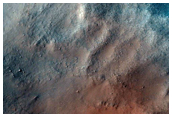 Central Uplift of a Large Crater North of Hellas Planitia