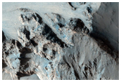 Bedrock Exposure in Landslide Scarp